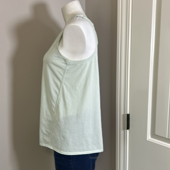Lululemon All Tied Up Tank Top Mint Green Pima Cotton Yoga Shirt - Picture 6 of 12